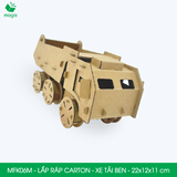  MFK06M - Xe tải tự đổ lắp ráp bằng carton - 22x12x11 cm 