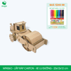  MFK06O - Xe lu đường lắp ráp bằng carton - 23x12x12 cm 