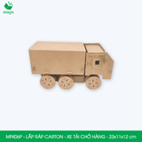  MFK06P - Xe tải chở hàng lắp ráp bằng carton - 23x11x12 cm 