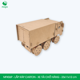  MFK06P - Xe tải chở hàng lắp ráp bằng carton - 23x11x12 cm 