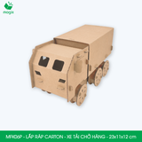  MFK06P - Xe tải chở hàng lắp ráp bằng carton - 23x11x12 cm 