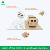  MFK06P - Xe tải chở hàng lắp ráp bằng carton - 23x11x12 cm 