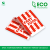  MFT21K - Combo 100 túi giấy đựng fastfood - Trắng - In đỏ - "FASTFOOD" - 20x13.5x5.5 cm 
