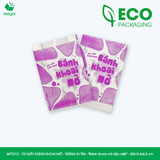  MFT21O - Combo 100 túi giấy đựng bánh khoai mỡ - Trắng - In tím - "Bánh khoai mỡ đặc biệt" - 20x13.5x5.5 cm 