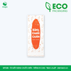  MFT24B - Combo 100 túi giấy đựng chuối chiên - Trắng - In cam - "Bánh chuối" - 24x9.5x4.5 cm 