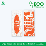  MFT24x - 24x9.5x4.5 cm - Combo 100 túi giấy đựng chuối chiên - Nhiều thiết kế 