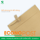  MPBS3 - 26.5x22 cm - Combo 20 phong bì carton 2 lớp chống sốc 