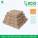  MPZIx - Combo 20 hộp nắp gài pizza in - Nhiều size 