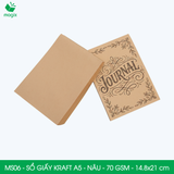  MS06 - Sổ giấy kraft A5 - Nâu - 14.8x21 cm 
