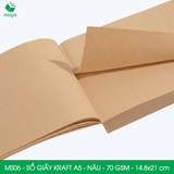  MS06 - Sổ giấy kraft A5 - Nâu - 14.8x21 cm 