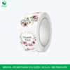 MSCK14 - 1 Cuộn Sticker Thank You tròn - Nhiều thiết kế - 2.5cm - [500 tem/cuộn] 
