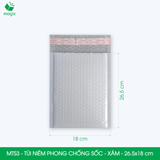  MTS3 - 26.5x18cm - Combo 25 túi niêm phong chống sốc - Xám 