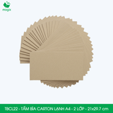  TBCL22 - Combo 10 Tấm Bìa Carton Lạnh - A4 - 2 Lớp - 21x29.7 cm 