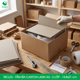 TBCL23 - Combo 10 Tấm Bìa Carton Lạnh - A5 - 2 Lớp - 14.8x21 cm 