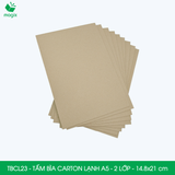  TBCL23 - Combo 10 Tấm Bìa Carton Lạnh - A5 - 2 Lớp - 14.8x21 cm 
