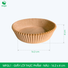  MFGL1 - Combo 100 giấy lót nồi chiên không dầu -  Nâu - 16.2 x 4 cm 