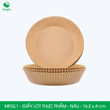  MFGL1 - Combo 100 giấy lót nồi chiên không dầu -  Nâu - 16.2 x 4 cm 