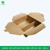  MFH2N2 - 300gsm - Combo 25 hộp giấy kraft 2 ngăn - Nắp gài - Nâu - 1800ml 