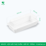  MFHPxT - Hộp giấy kraft thực phẩm - Nắp PET - Trắng - Nhiều Size 