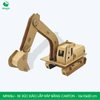  MFK06J - Xe đào xúc lắp ráp bằng carton - 16x10x20 cm 