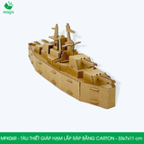  MFK06R - Thiết giáp hạm lắp ráp bằng carton - 33x7x11 cm 