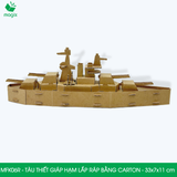  MFK06R - Thiết giáp hạm lắp ráp bằng carton - 33x7x11 cm 