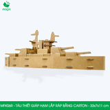  MFK06R - Thiết giáp hạm lắp ráp bằng carton - 33x7x11 cm 