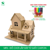  MFK07I - Nhà giấy lắp ráp bằng carton - Ngôi nhà 9 - 23x15x20 cm 