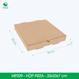  MPZ09 - Combo 20 hộp nắp gài pizza - 33x33x7 cm 
