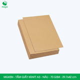  MGK5N - Combo 100 tấm giấy Kraft gói hàng - Khổ A3 - Nâu - 29.7x42 cm 