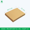  MGK6N - Combo 100 tấm giấy Kraft gói hàng - Khổ A4 - Nâu - 21x29.7 cm 