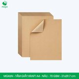  MGK6N - Combo 100 tấm giấy Kraft gói hàng - Khổ A4 - Nâu - 21x29.7 cm 