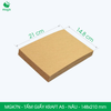  MGK7N - Combo 100 tấm giấy Kraft gói hàng - Khổ A5 - Nâu - 14.8x21 cm 