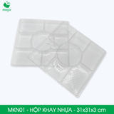  MKN01 - Combo 20 khay nhựa 7 ngăn - 31x31x3 cm 