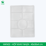  MKN02 - Combo 20 khay nhựa 9 ngăn - 40x30x4 cm 