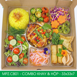  MPZ.CB01- Combo 20 hộp mẹt gà kèm khay nhựa 7 ngăn 