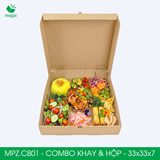  MPZ.CB01- Combo 20 hộp mẹt gà kèm khay nhựa 7 ngăn 