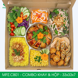  MPZ.CB01- Combo 20 hộp mẹt gà kèm khay nhựa 7 ngăn 