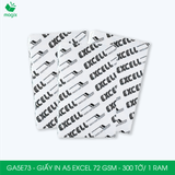  GA5E73 - Giấy in A5 Excel 72 gsm - 300 tờ/ 1 ram 