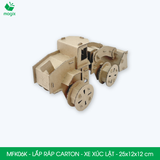  MFK06K - Xe xúc lật lắp ráp bằng carton - 25x12x12 cm 