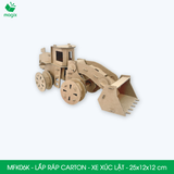  MFK06K - Xe xúc lật lắp ráp bằng carton - 25x12x12 cm 