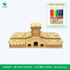  MFK09F - Mô hình lắp ráp bằng carton - Chợ Bến Thành - 32x14x13 cm 