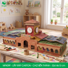 MFK09F - Mô hình lắp ráp bằng carton - Chợ Bến Thành - 32x14x13 cm 