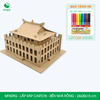  MFK09G - Mô hình lắp ráp bằng carton - Bến Nhà Rồng - 24x20x15 cm 