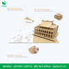  MFK09G - Mô hình lắp ráp bằng carton - Bến Nhà Rồng - 24x20x15 cm 