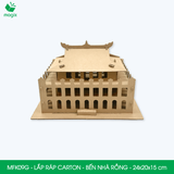  MFK09G - Mô hình lắp ráp bằng carton - Bến Nhà Rồng - 24x20x15 cm 