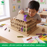  MFK09G - Mô hình lắp ráp bằng carton - Bến Nhà Rồng - 24x20x15 cm 