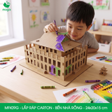  MFK09G - Mô hình lắp ráp bằng carton - Bến Nhà Rồng - 24x20x15 cm 