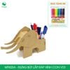  MFK03A - Đựng bút lắp ráp hình con voi bằng giấy carton 