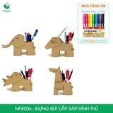  MFK03 - Đựng bút lắp ráp hình thú bằng giấy carton 